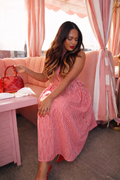 Amalfi Striped Midi Dress